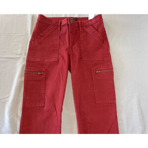 Banana Republic High Rise Skinny Stretch Cargo Pants. Red, Women's 25. EUC!!